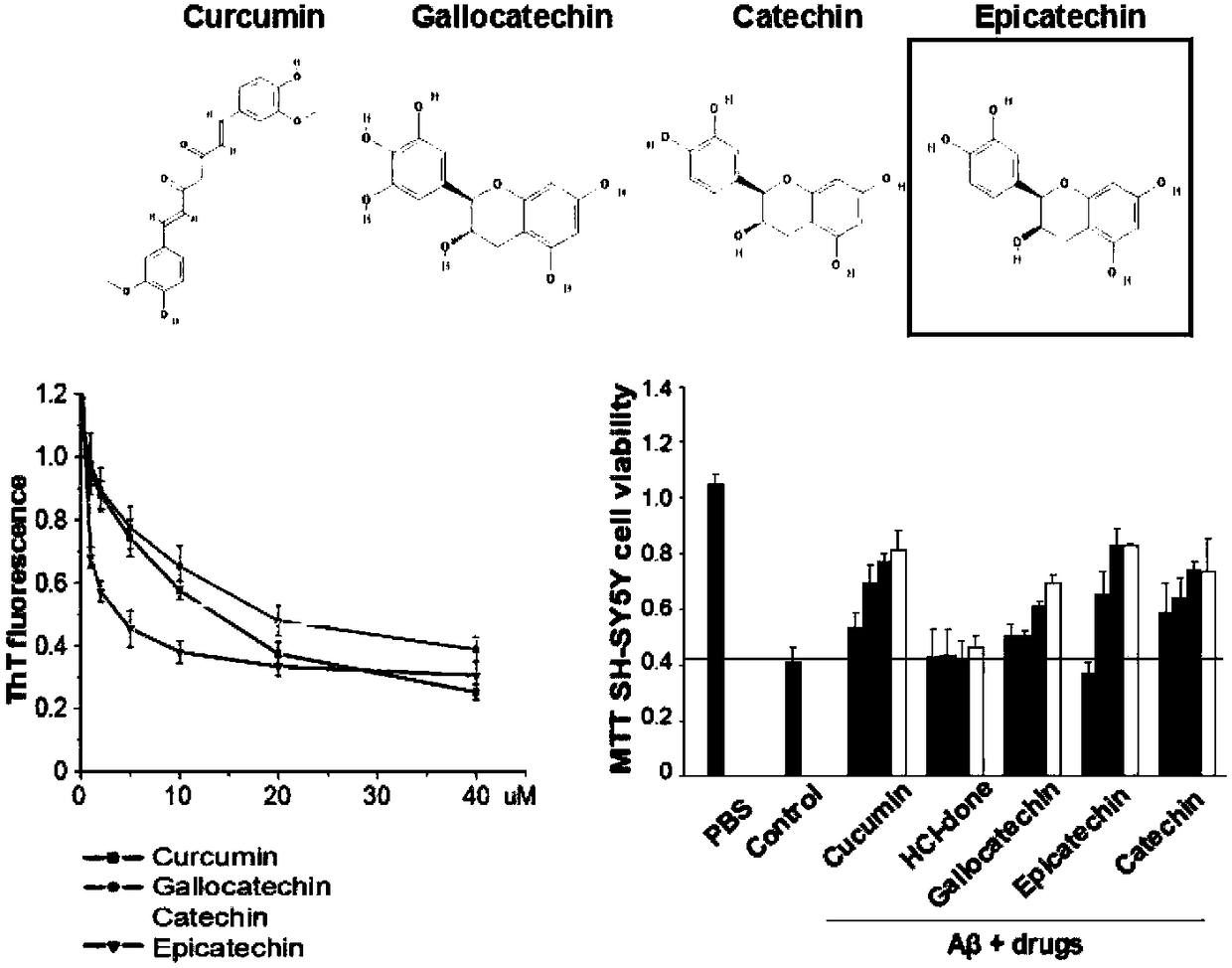 Application of compound to treatment of senile dementia through antagonistic protein aggregation