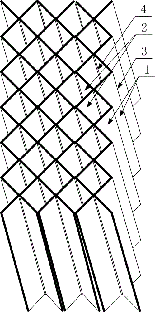 Preparation technology for honeycomb supporting structure