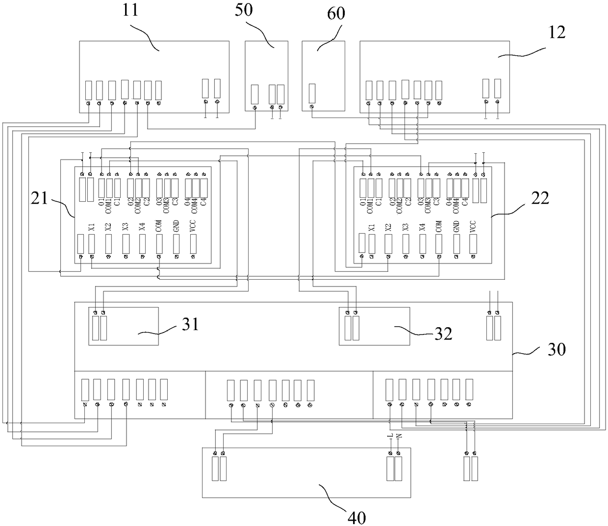 Signal interaction method and system based on double-network mode