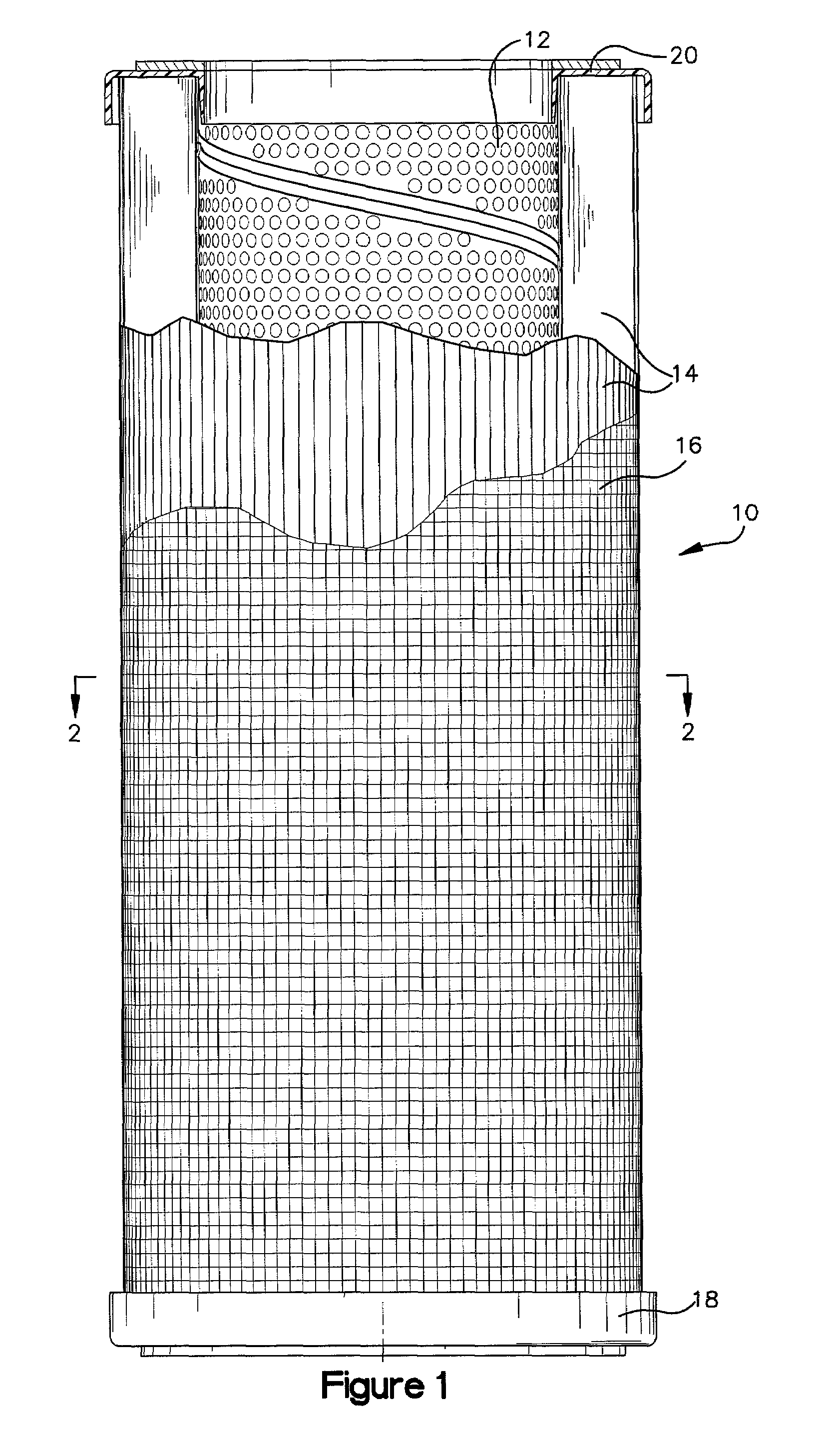 Filter element and method of making