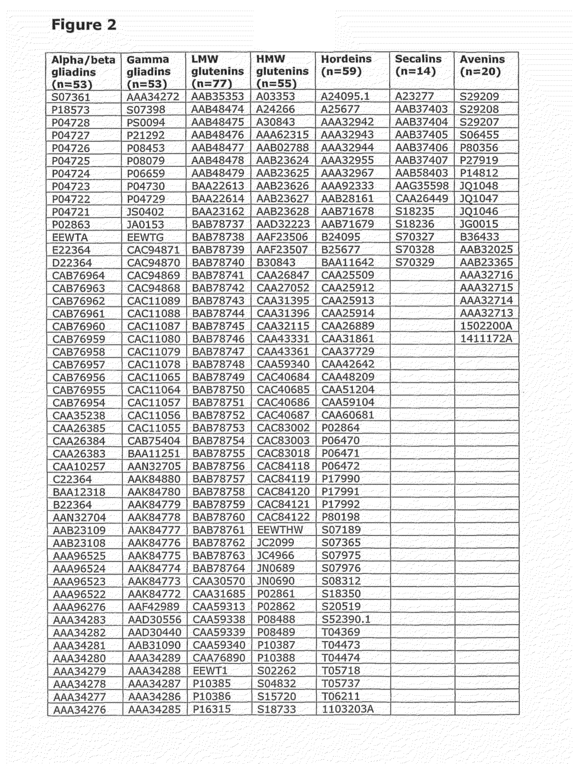 Epitopes Related To Coeliac Disease