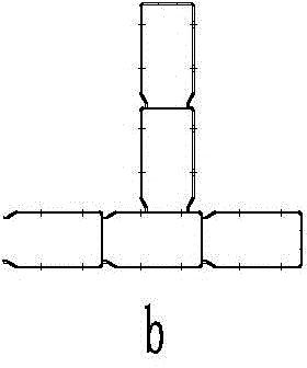 Automatic production process and device of steel pipe bundle combined structural component