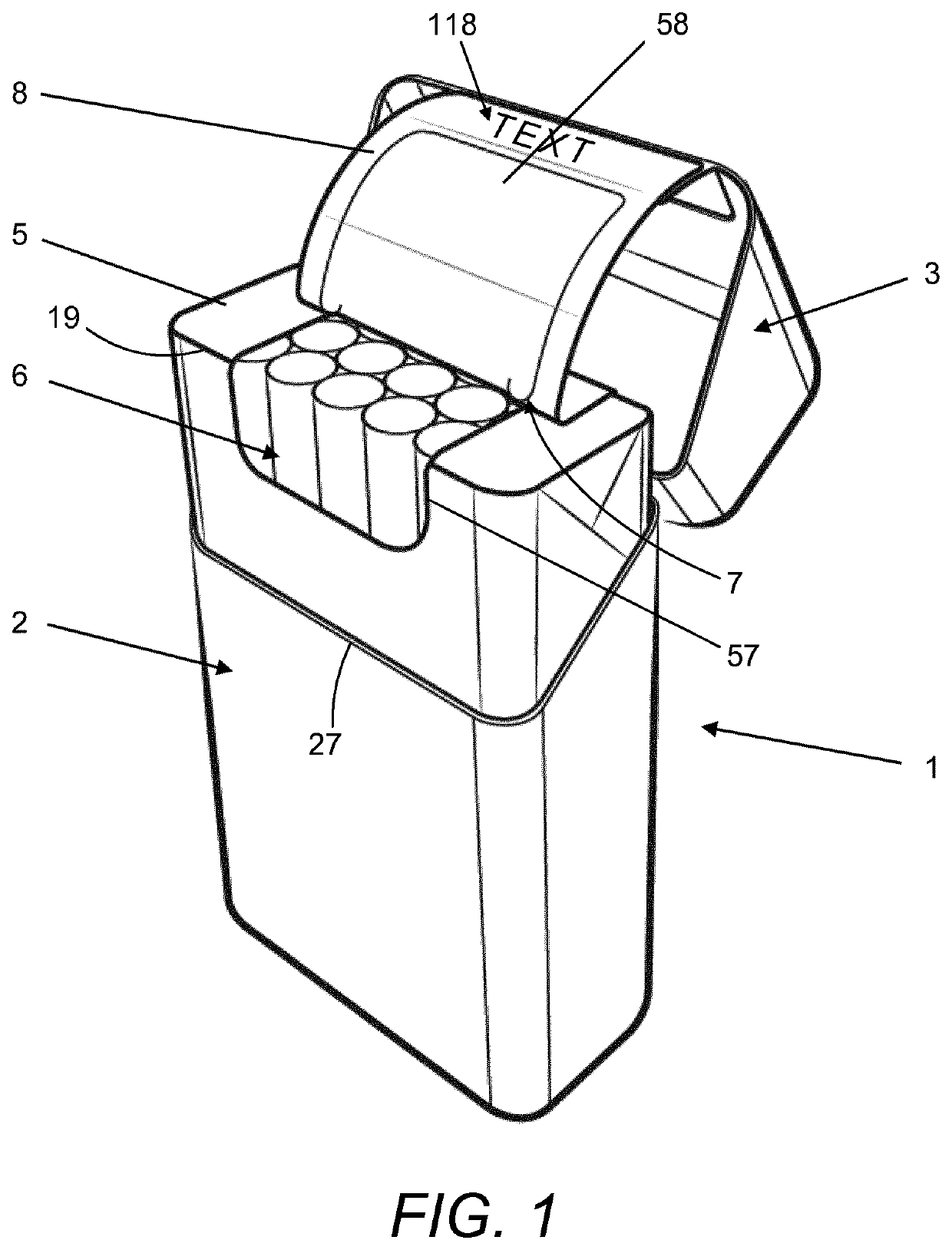 Container For Consumer Goods With Reclosable Flap