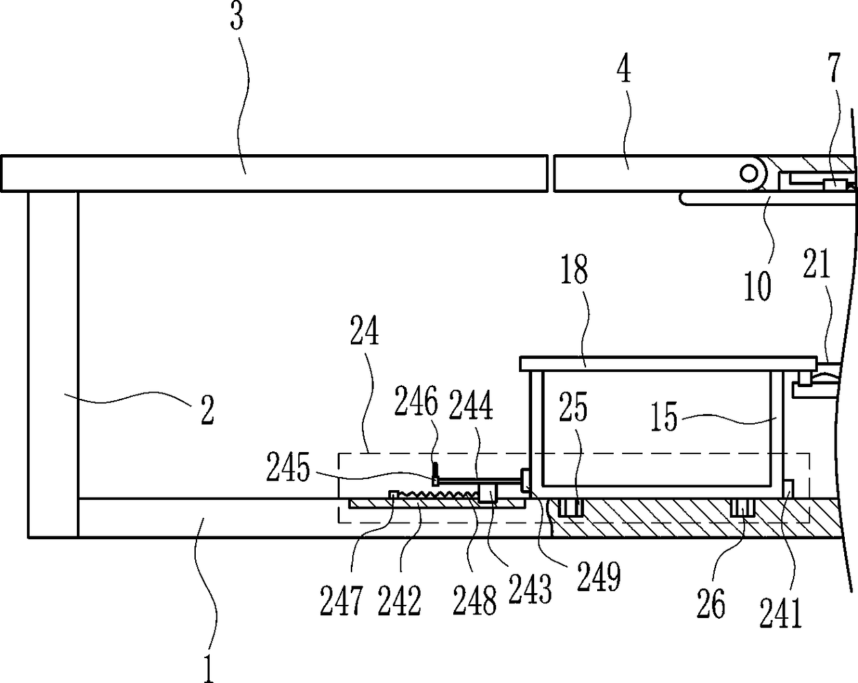 Nursing bed for paralyzed patient