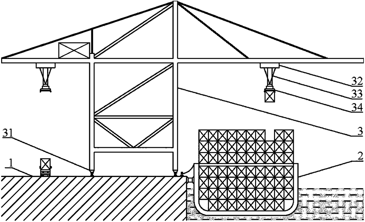 Ship floating state and stability monitoring device and method for container quay crane