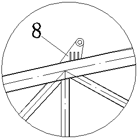 Ultra-long profiled metal roof panel bow-shaped hoisting tire frame