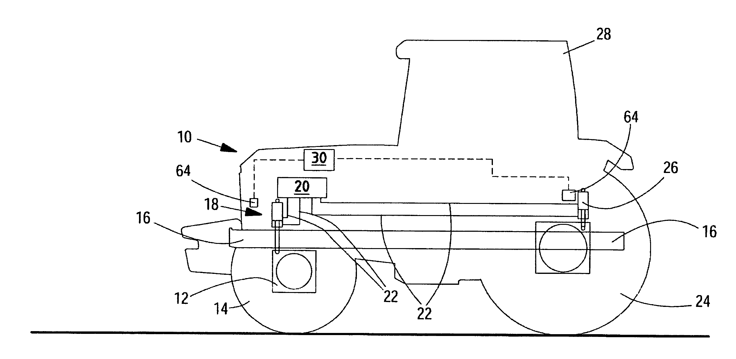 Vehicle active suspension system