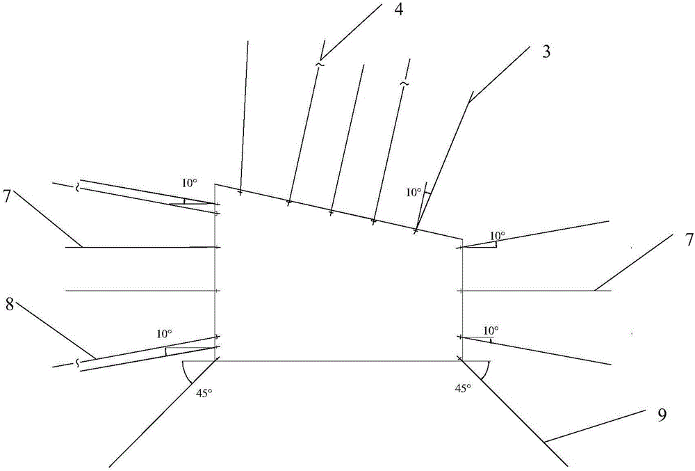 Deep three-soft coal seam asymmetric tunnel supporting structure