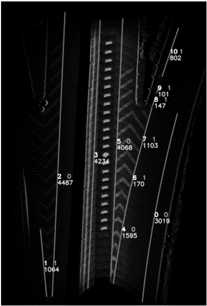 Method and device for detecting lane lines on road surface