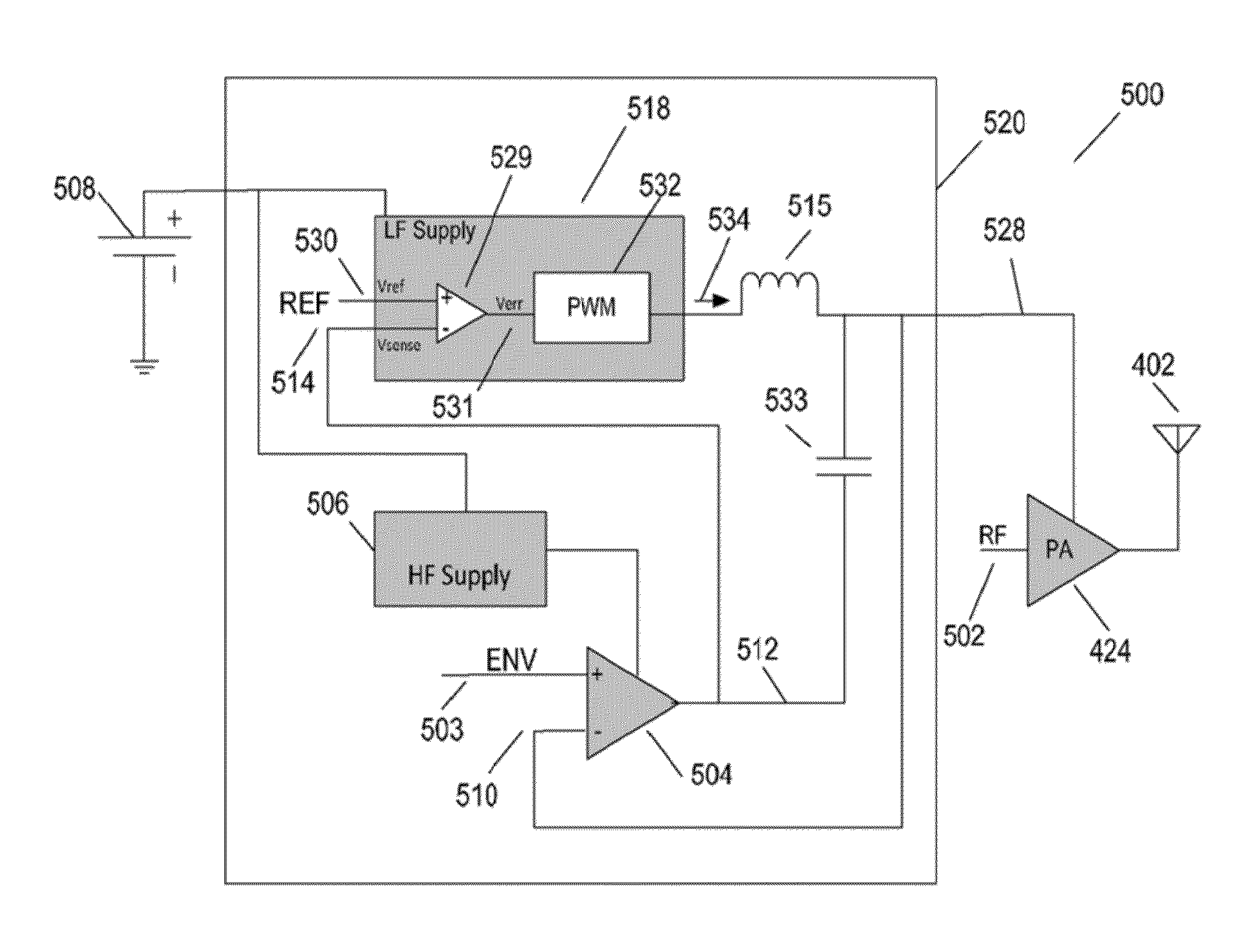 Integrated circuit wireless communication unit and method for providing a power supply