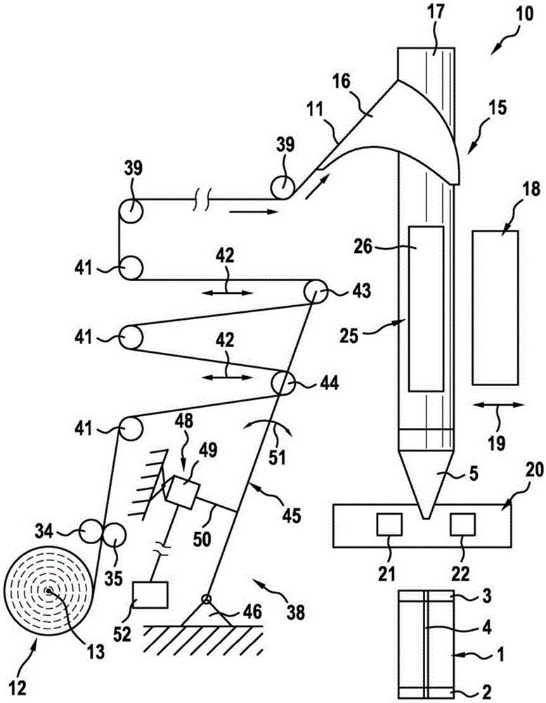 Hose bag machine and method for operating the hose bag machine