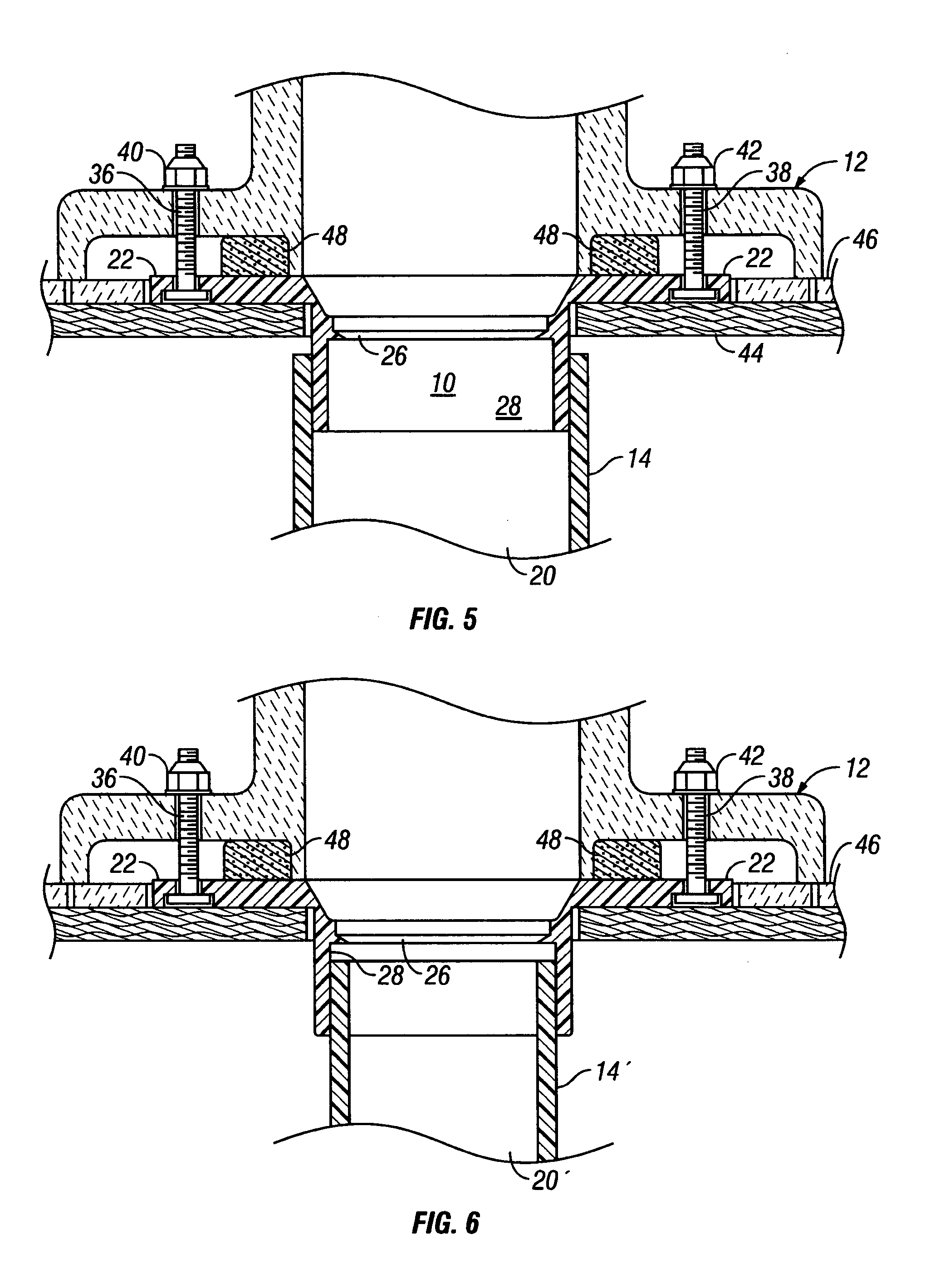 Closet flange with knockout retainer