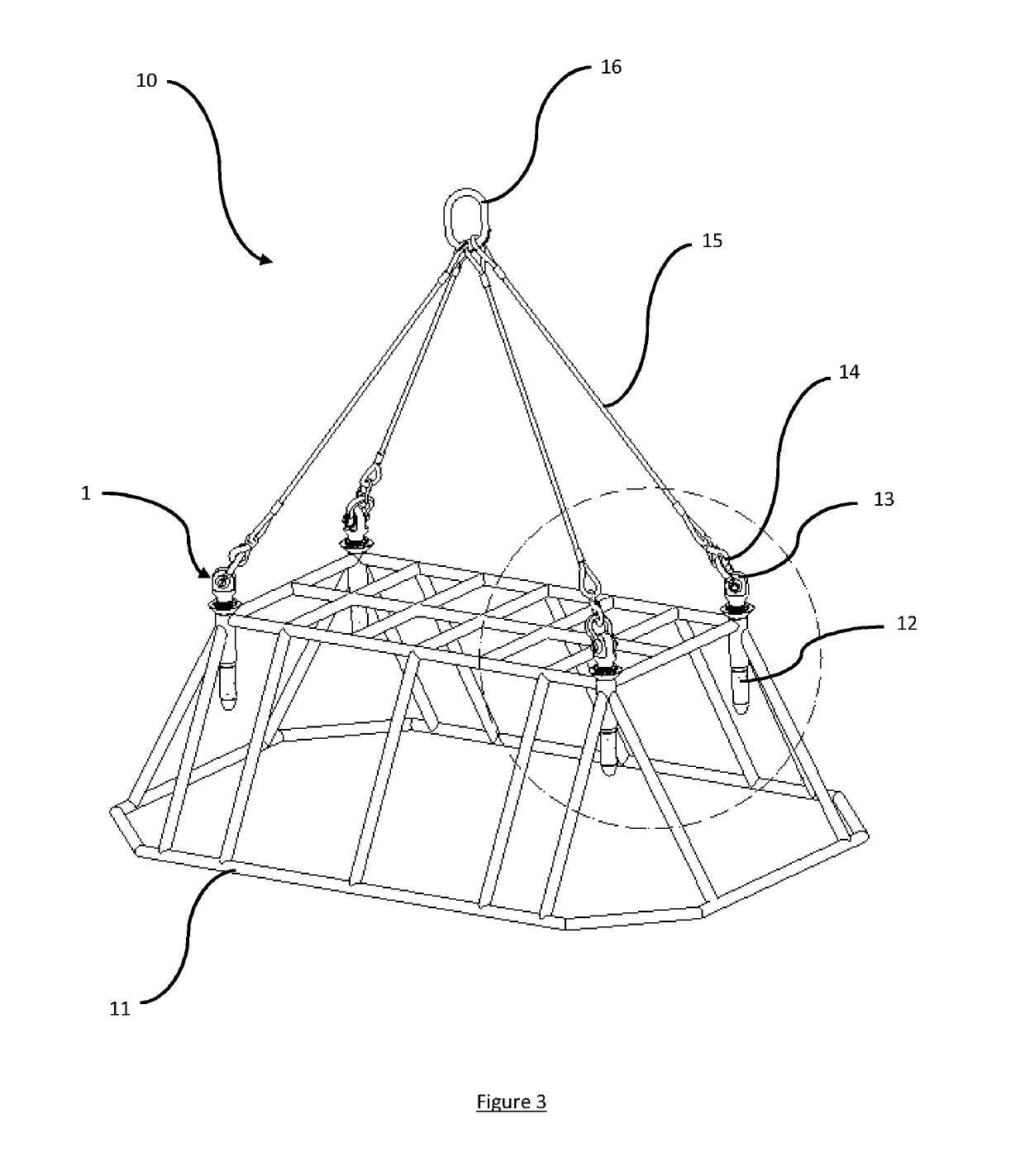 A lifting assembly and method