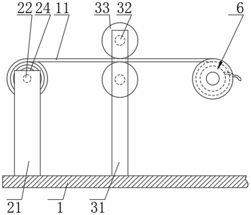 Earphone connecting wire winding forming device for earphone production