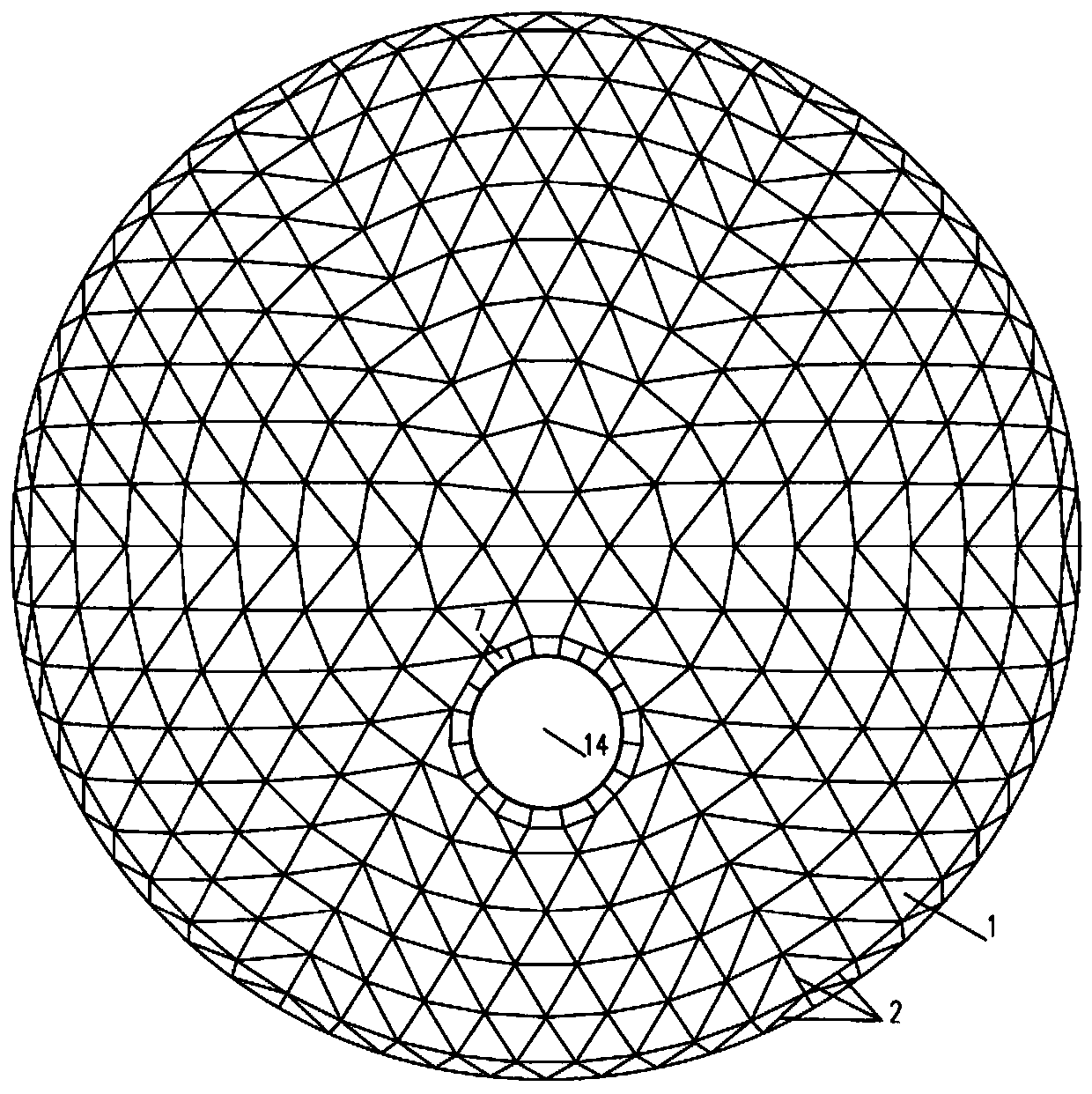 Reactor single-layer safety shell and construction method thereof