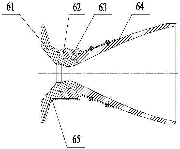 Integral forming method for engine composite shell and spray pipe