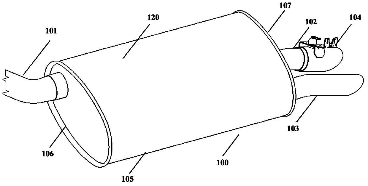 Dual-mode silencer for internal combustion engine exhausting system