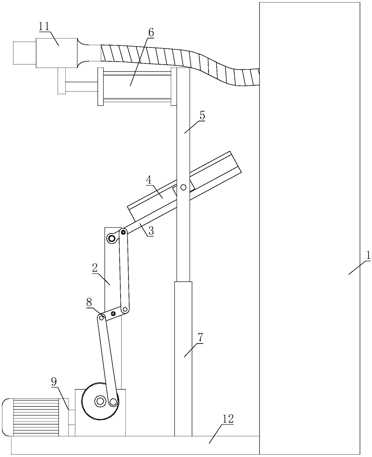 Height-adjustable automatic plug-in new energy vehicle charging pile