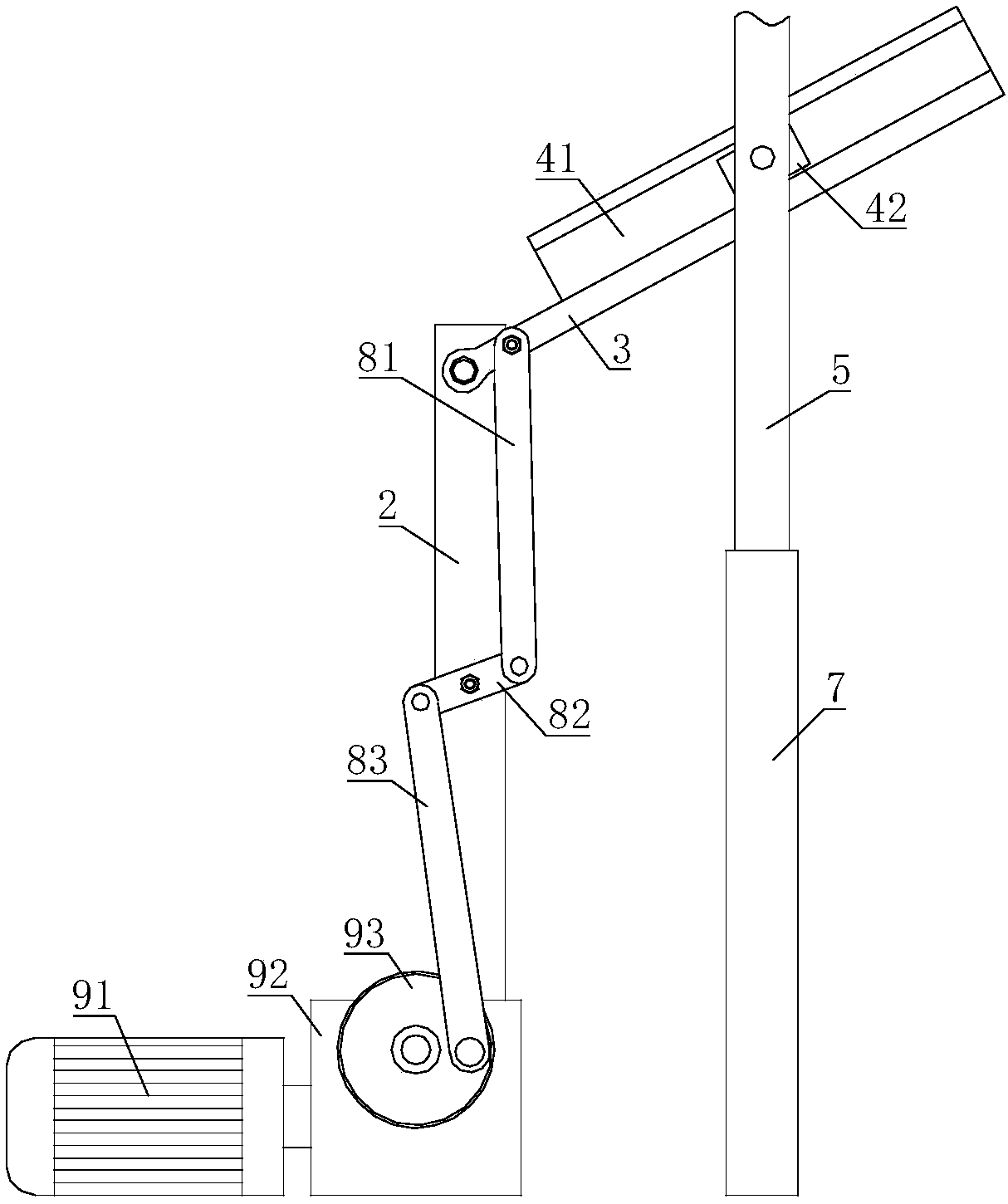 Height-adjustable automatic plug-in new energy vehicle charging pile