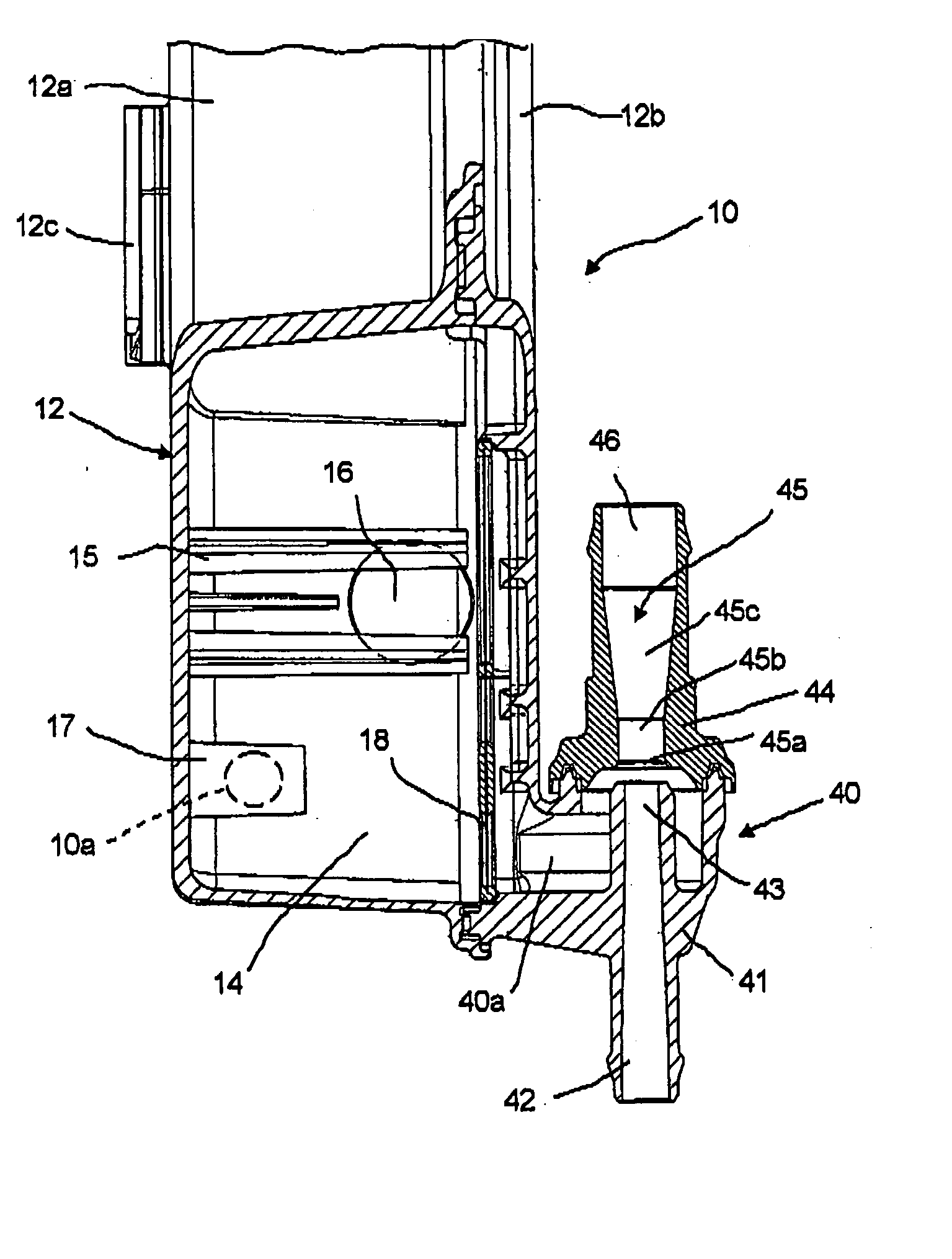 Hydraulic system, reservoir and pump suction enhancer for moror vehicle