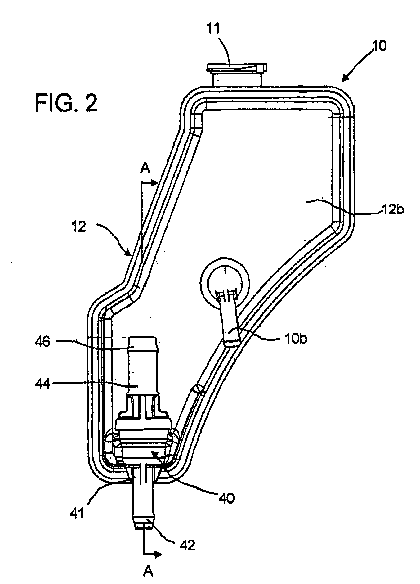 Hydraulic system, reservoir and pump suction enhancer for moror vehicle