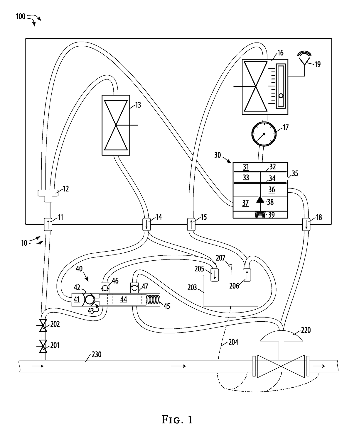 Pipeline-waste-gas reducer apparatus