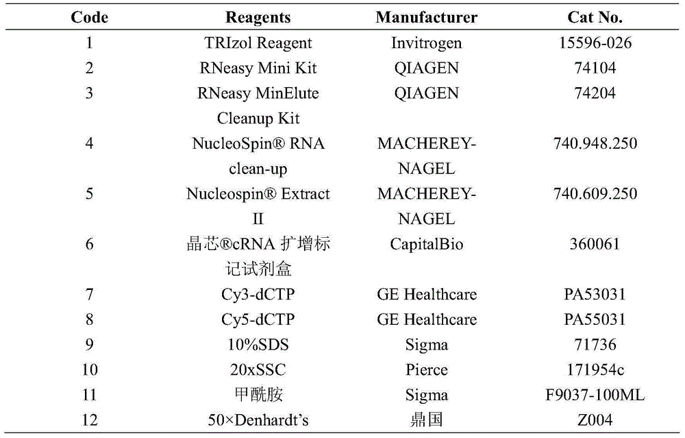 Chlamys farreri gene chip for detecting toxic effect of tetrabisphenol A