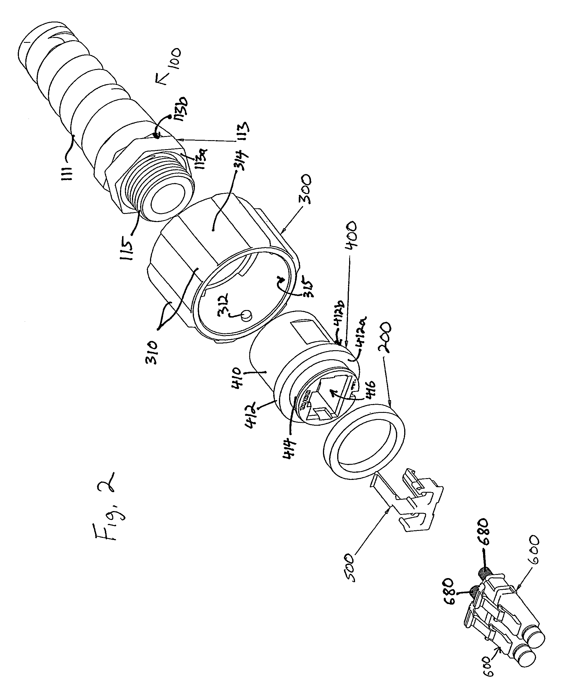 Method and apparatus for sealing fiber optic connectors for industrial applications