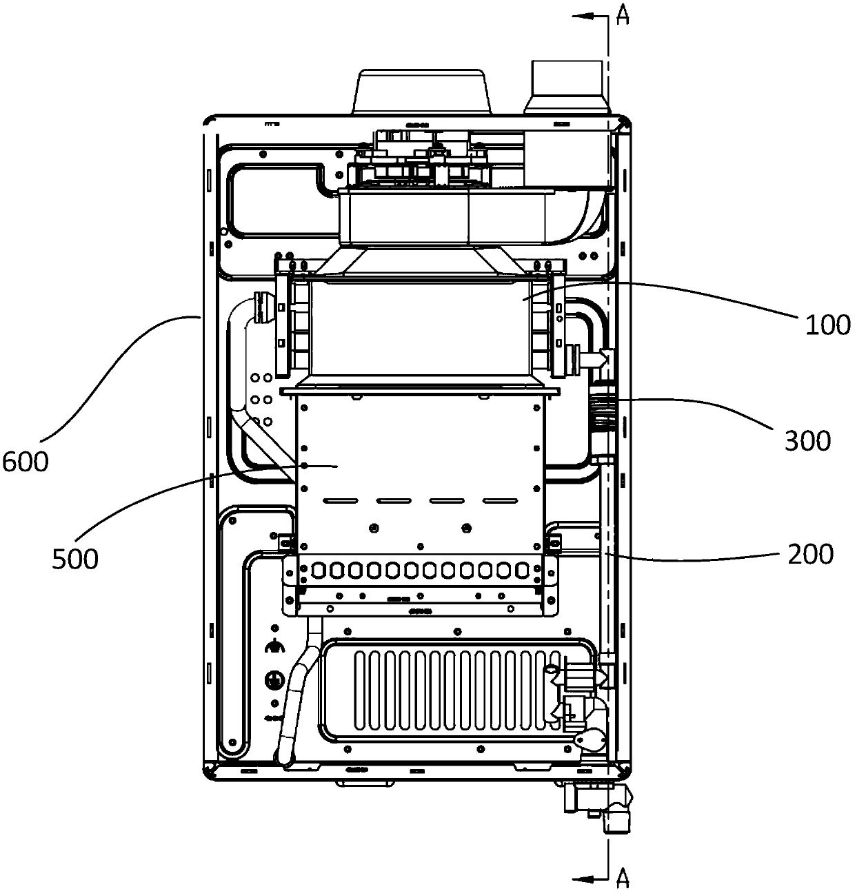 Fuel gas hot water device and anti-freezing valve