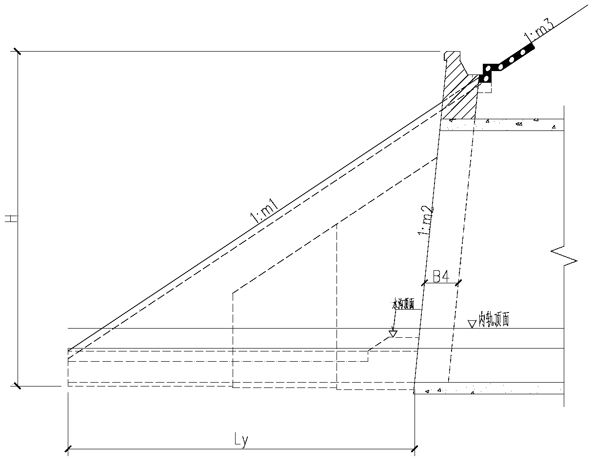 Integral anti-slip design method for wing-wall tunnel doors