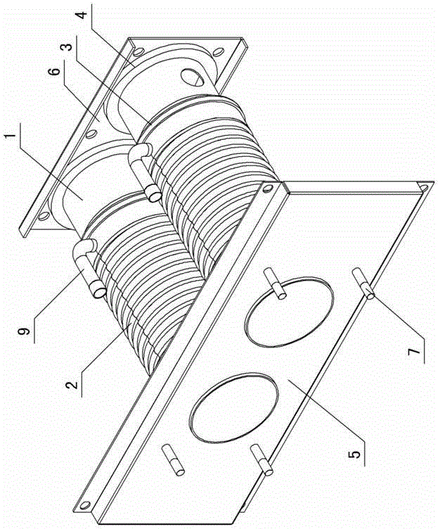 Outer spiral steel cylinder of evaporator for ice cream machine and machining method thereof