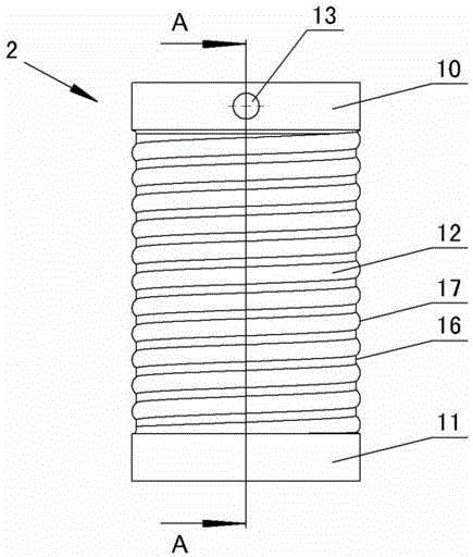 Outer spiral steel cylinder of evaporator for ice cream machine and machining method thereof