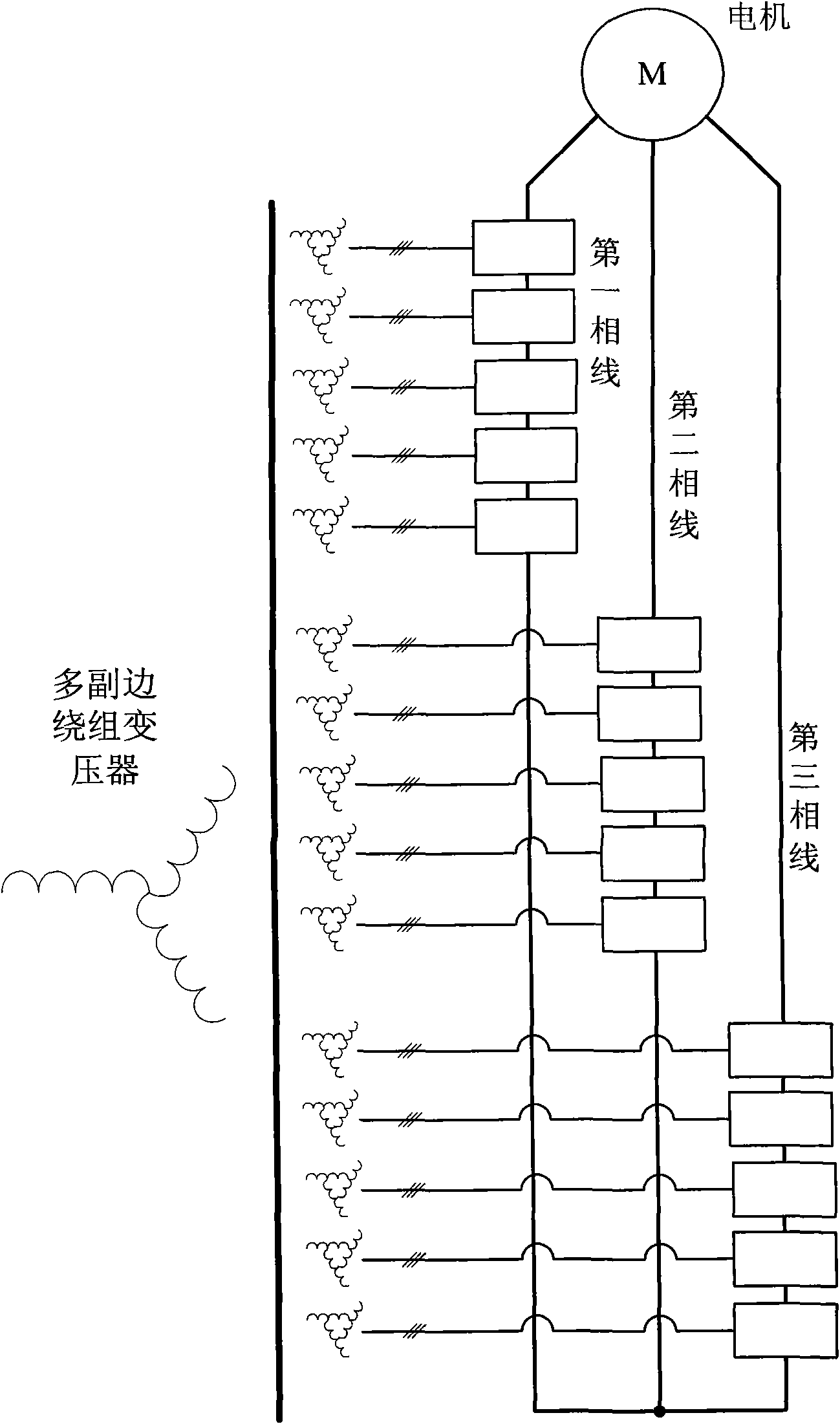 N+1 redundancy high-voltage frequency converter with double standby power units and control method