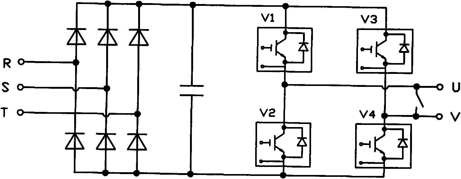 N+1 redundancy high-voltage frequency converter with double standby power units and control method