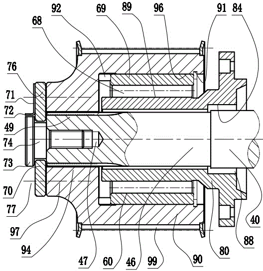 Disc type titanium alloy synchronous belt wheel motor