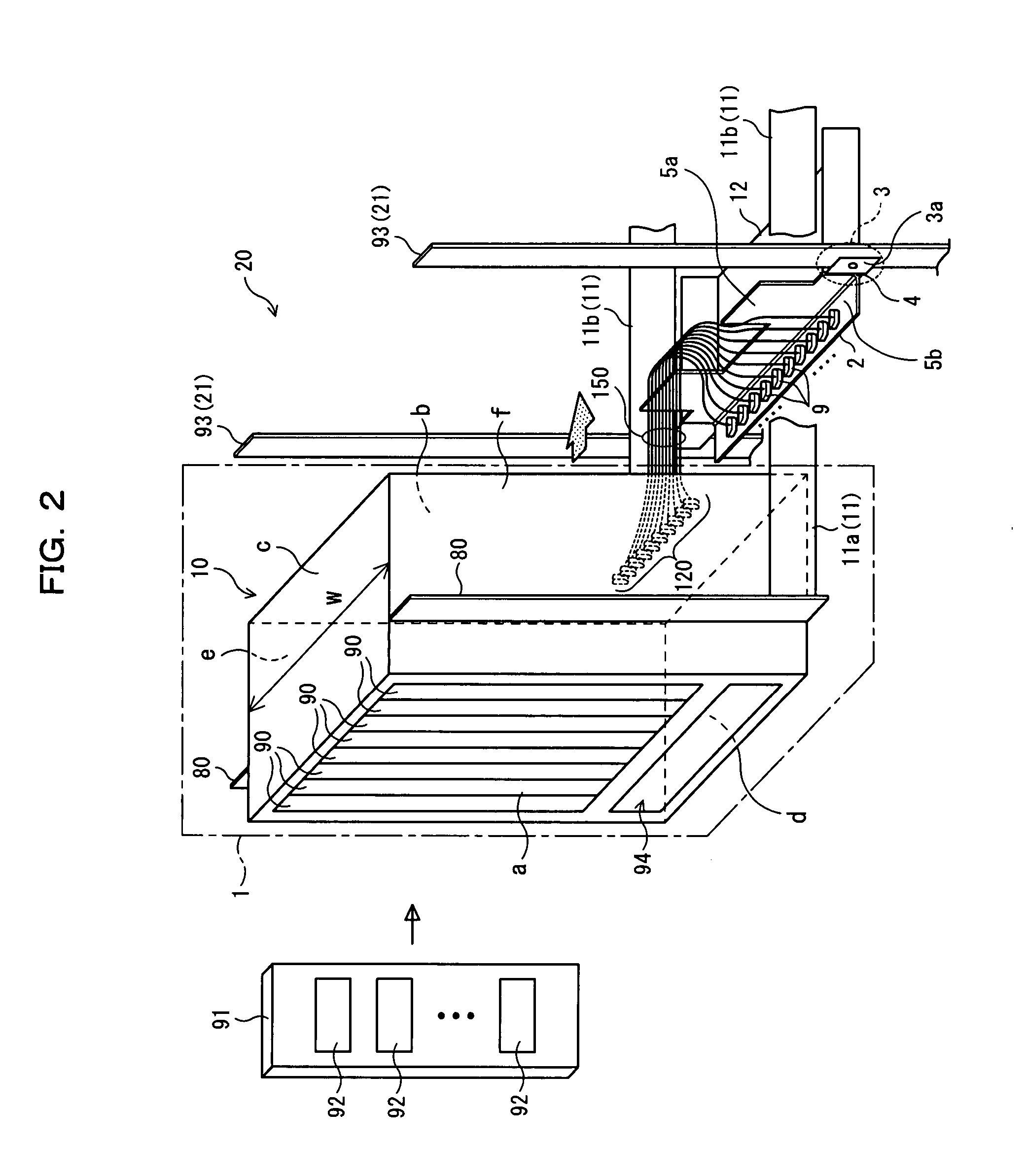 Cable connection interface for rack mount apparatus, and rack mount apparatus