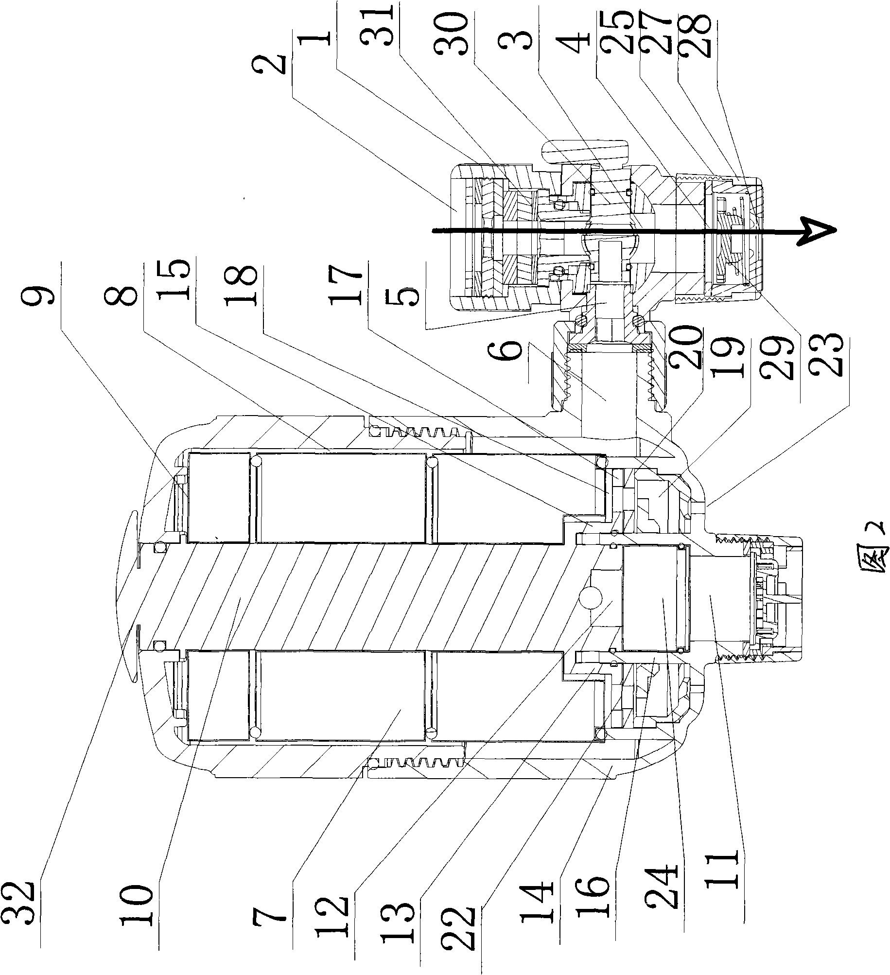 Water engineering quality-dividing system activated water saving device