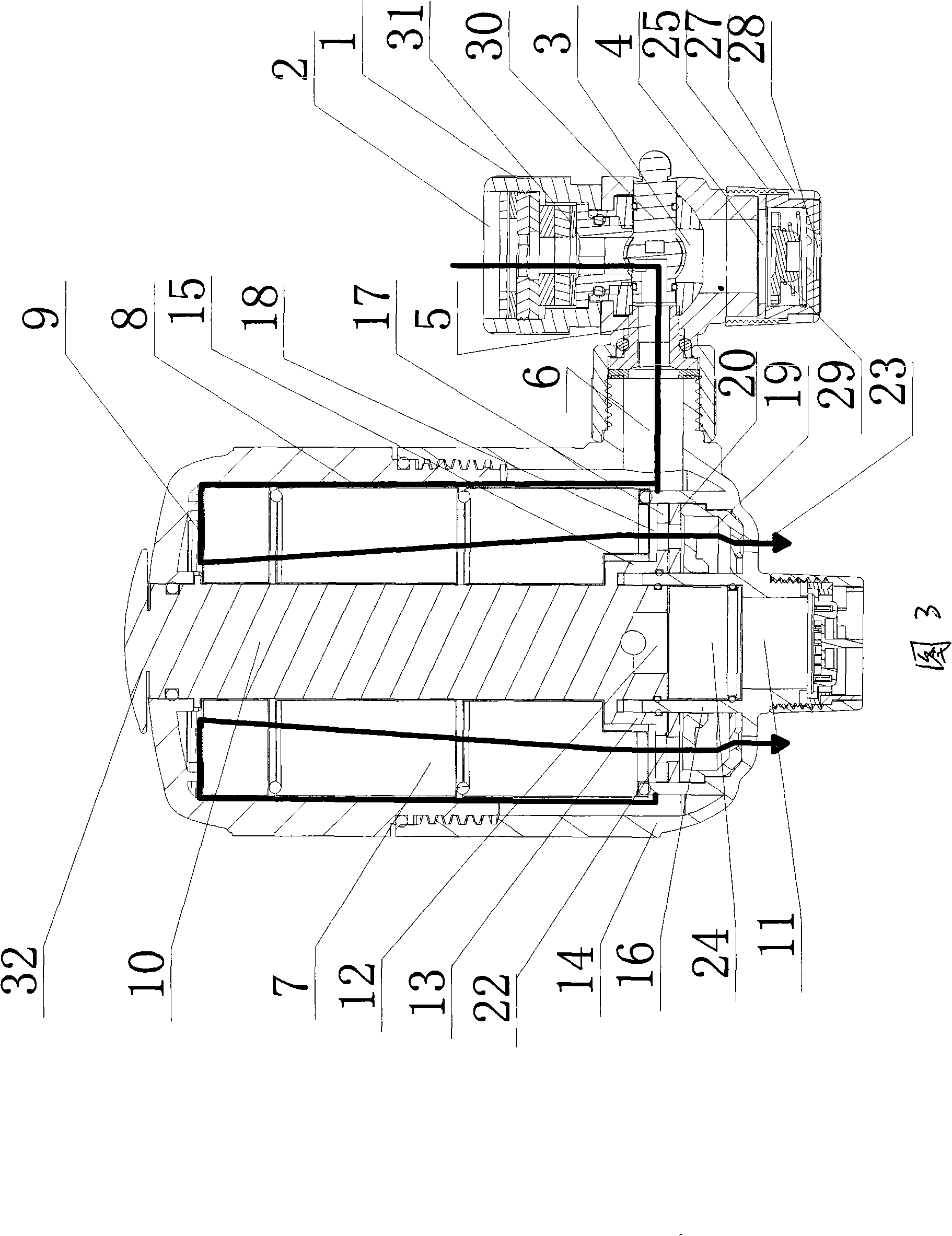 Water engineering quality-dividing system activated water saving device