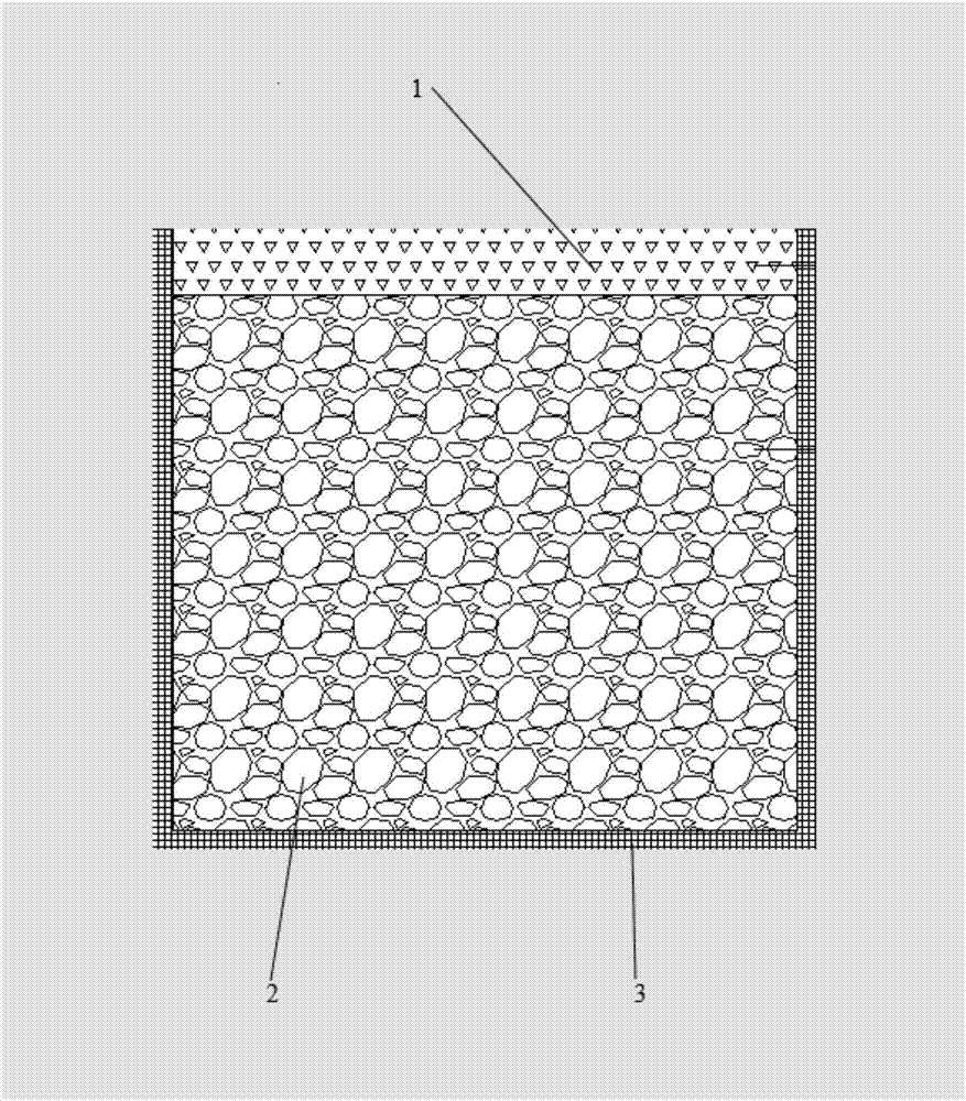 Recycled aggregate composite cavity type water storage brick