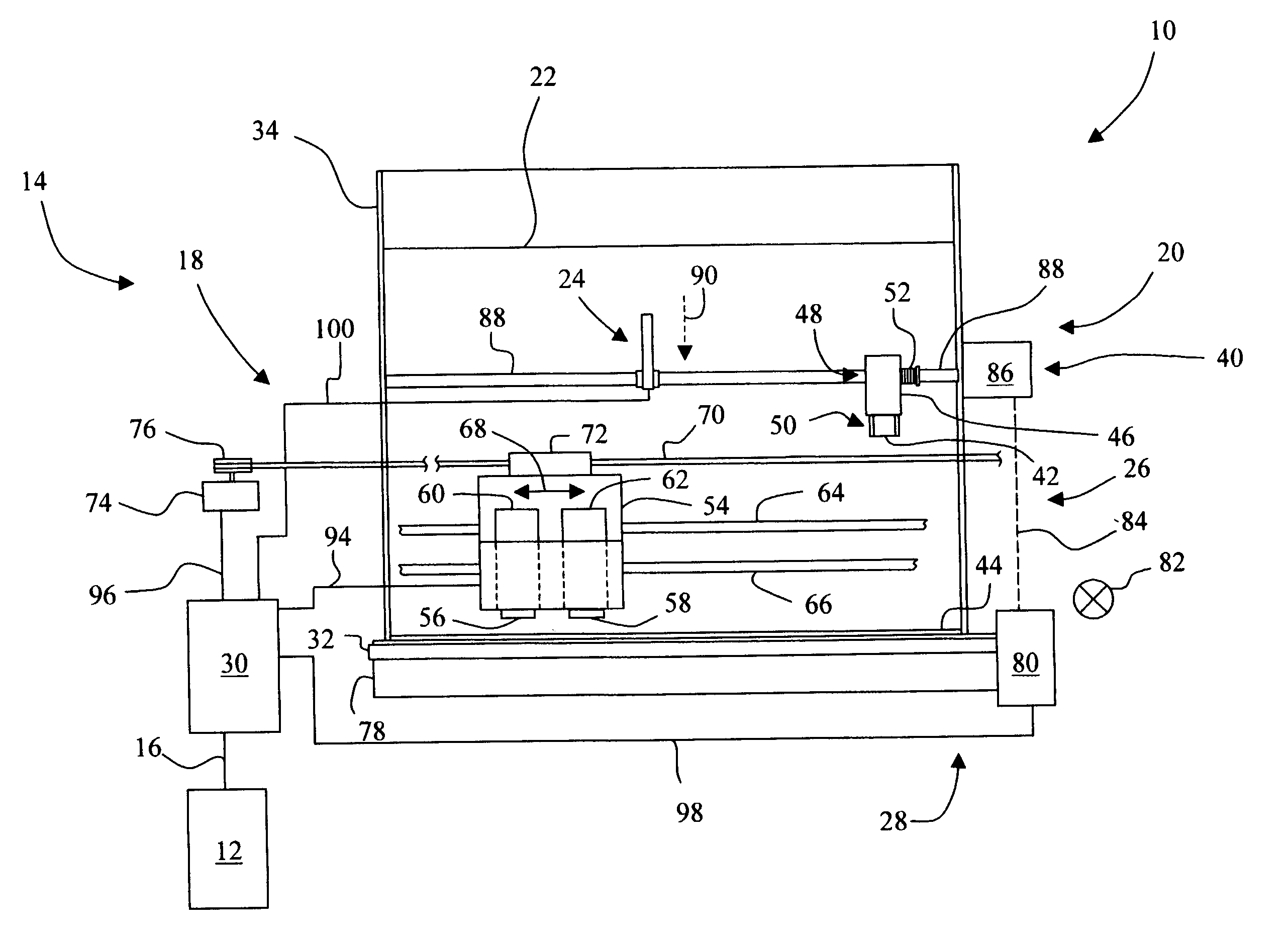 Imaging apparatus including a movable media sensor