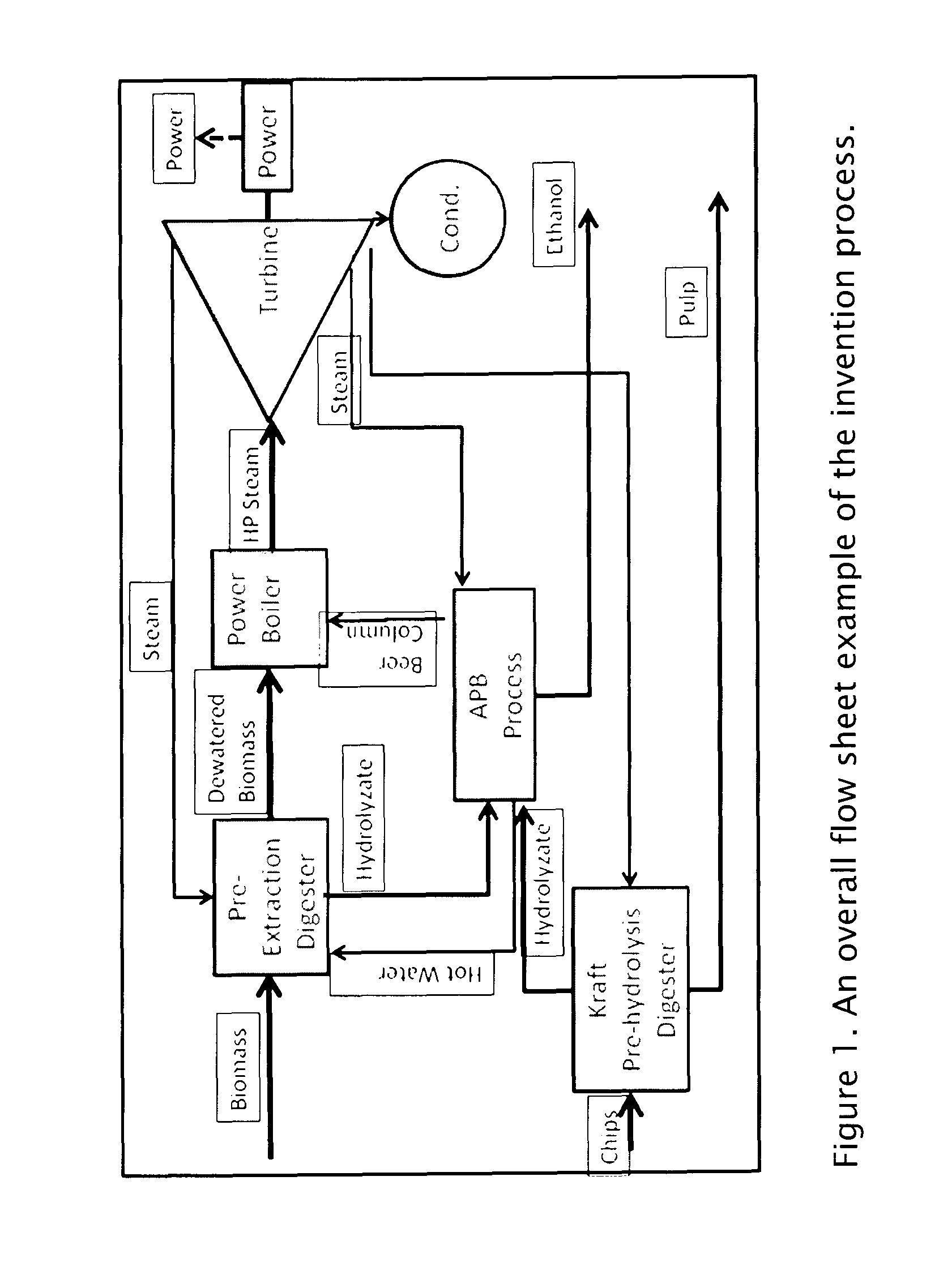 Process for producing alcohol and other bioproducts from biomass extracts in a kraft pulp mill