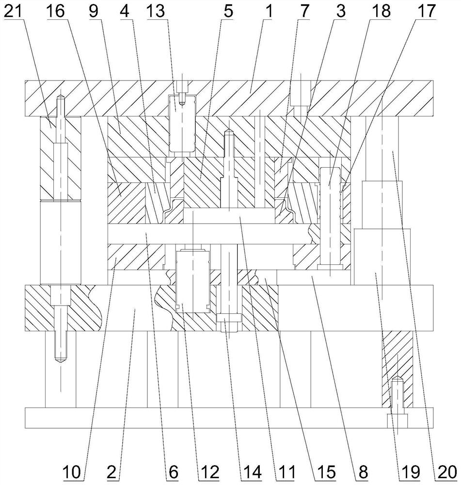 Plate stretching and punching die