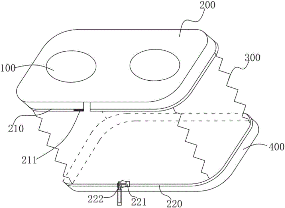 Portable virtual reality glasses and portable virtual reality 3D display device