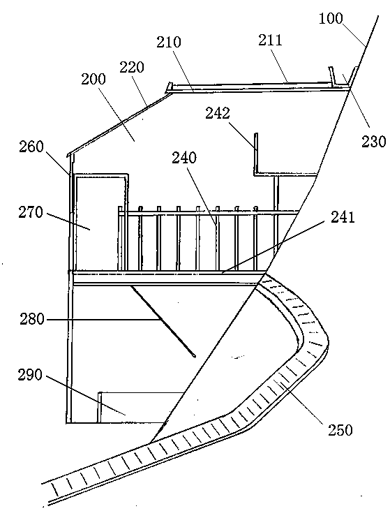 Sheep cot with cave dwelling effect