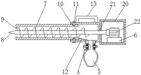 Spiral electric grain sampler