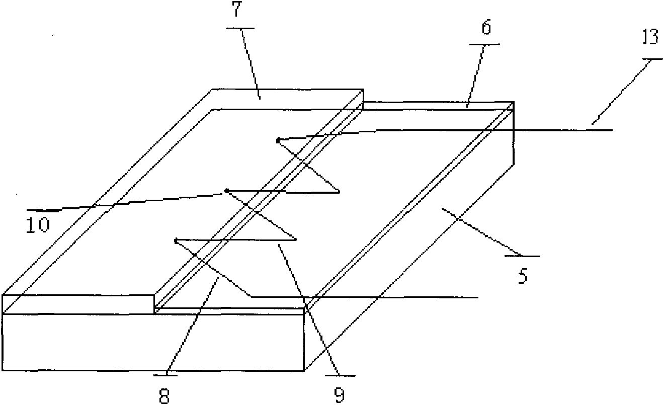 Diaphragm type heat-flow density sensor and manufacturing method thereof