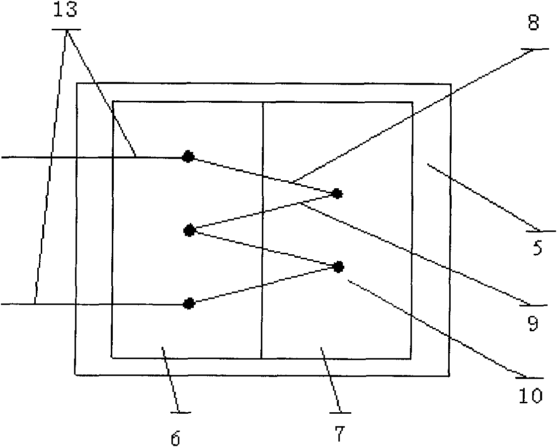 Diaphragm type heat-flow density sensor and manufacturing method thereof