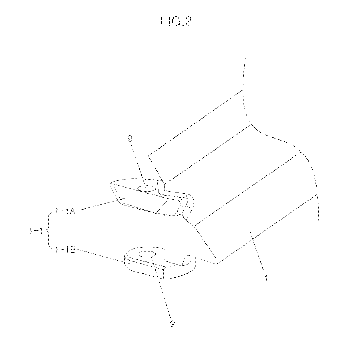 Folding articulating missile fin having sliding block detent mechanism and guided missile