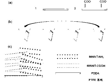 Novel polytetrafluoroethene (PTEF) nanocrystallization artificial blood vessel and preparation method thereof