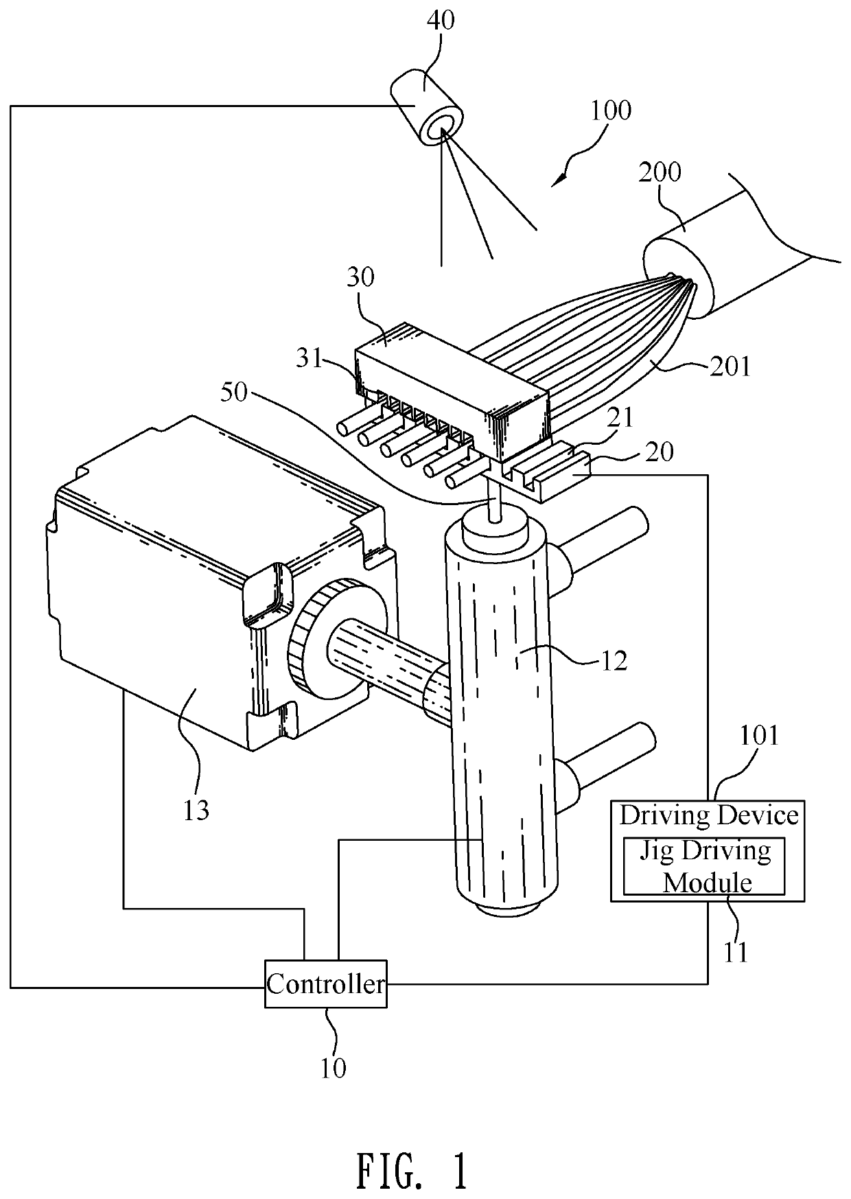 Automatic wire arranging device and automatic wire arranging method applied therein